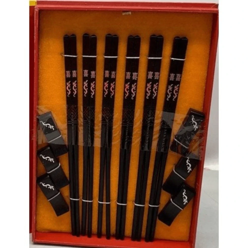 Vintage‎ Yun Hong Arts Chopsticks Immortal Story Set